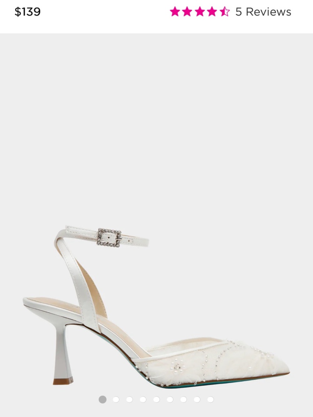 Betsey Johnson Delia Bridal Heels